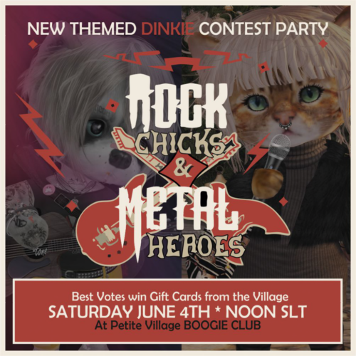Rock Chicks Party poster by Petite Village